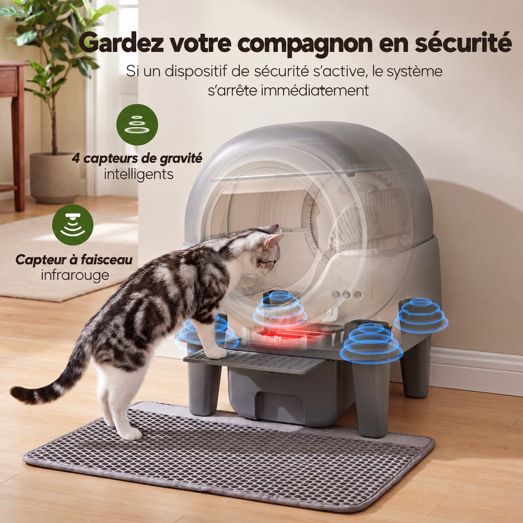 Litière automatique intelligente 85 L